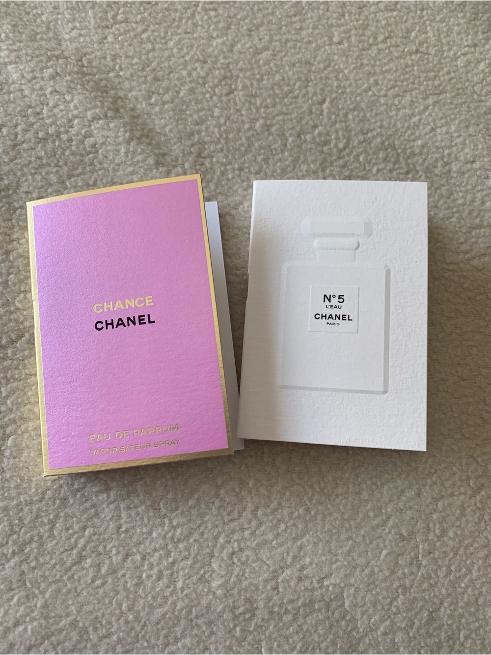 CHANEL Chance Sample Set — Pink & White